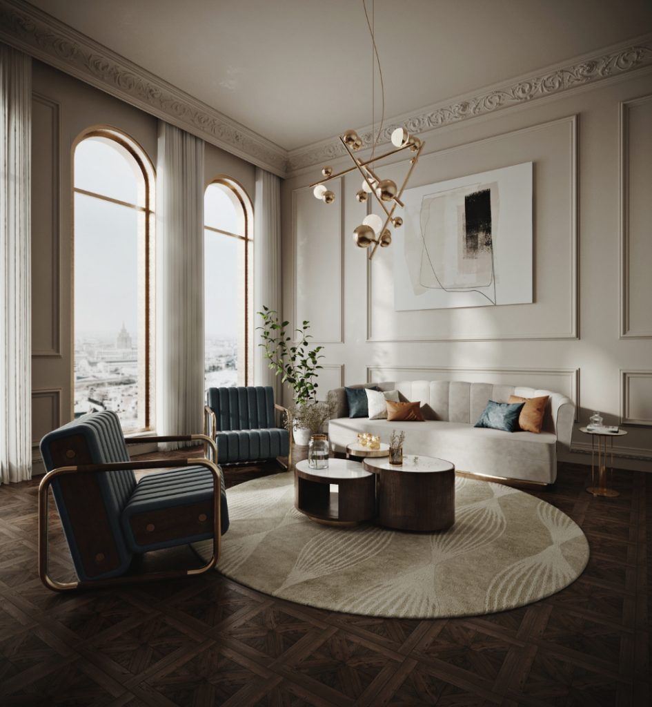 LIVING ROOM WITH A MODERN CONTEMPORARY STYLE - Covet Collection