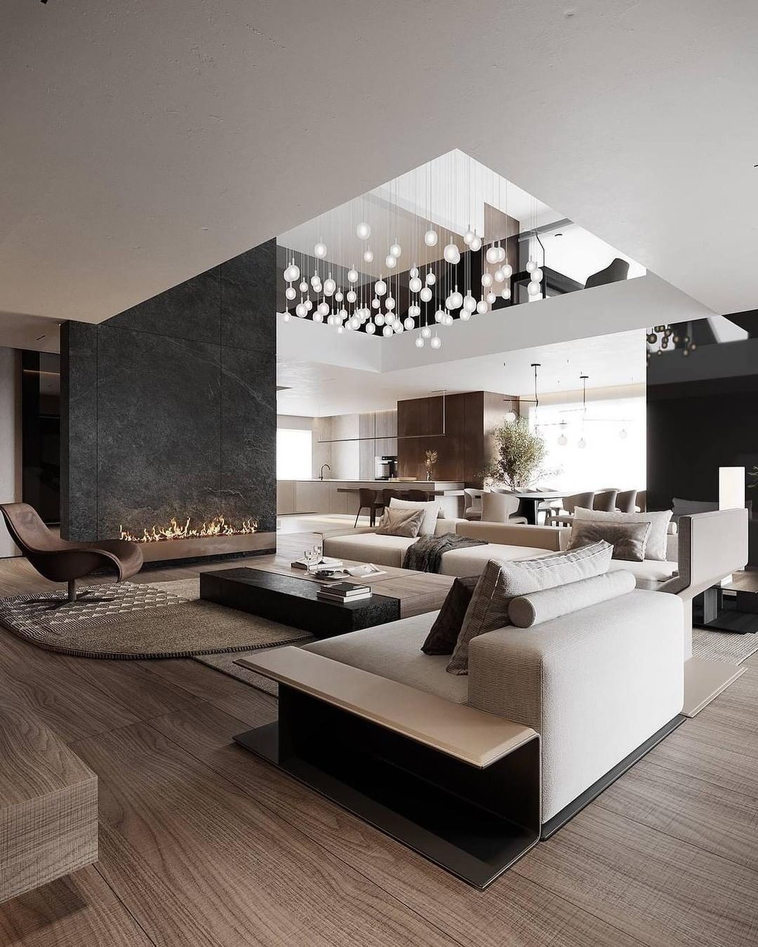 Modern Design where Dark and Light Tones Complement Each Other Perfectly