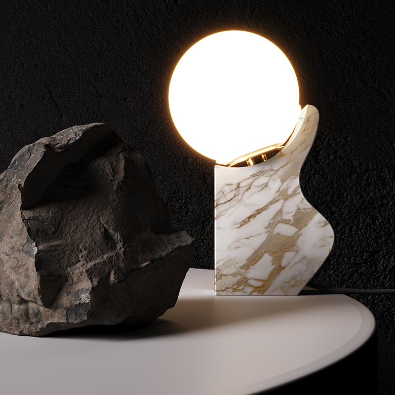 Marble Small Table Lamp