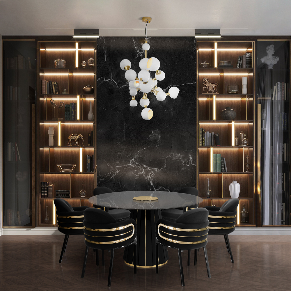 LUXURY DARK DINING ROOM: CREATING SOPHISTICATION AND COMFORT