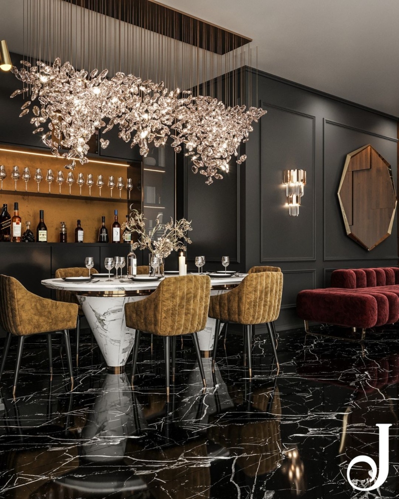 ELEVATE YOUR DINING EXPERIENCE: LUXURY AND GLAMOROUS DINING ROOM